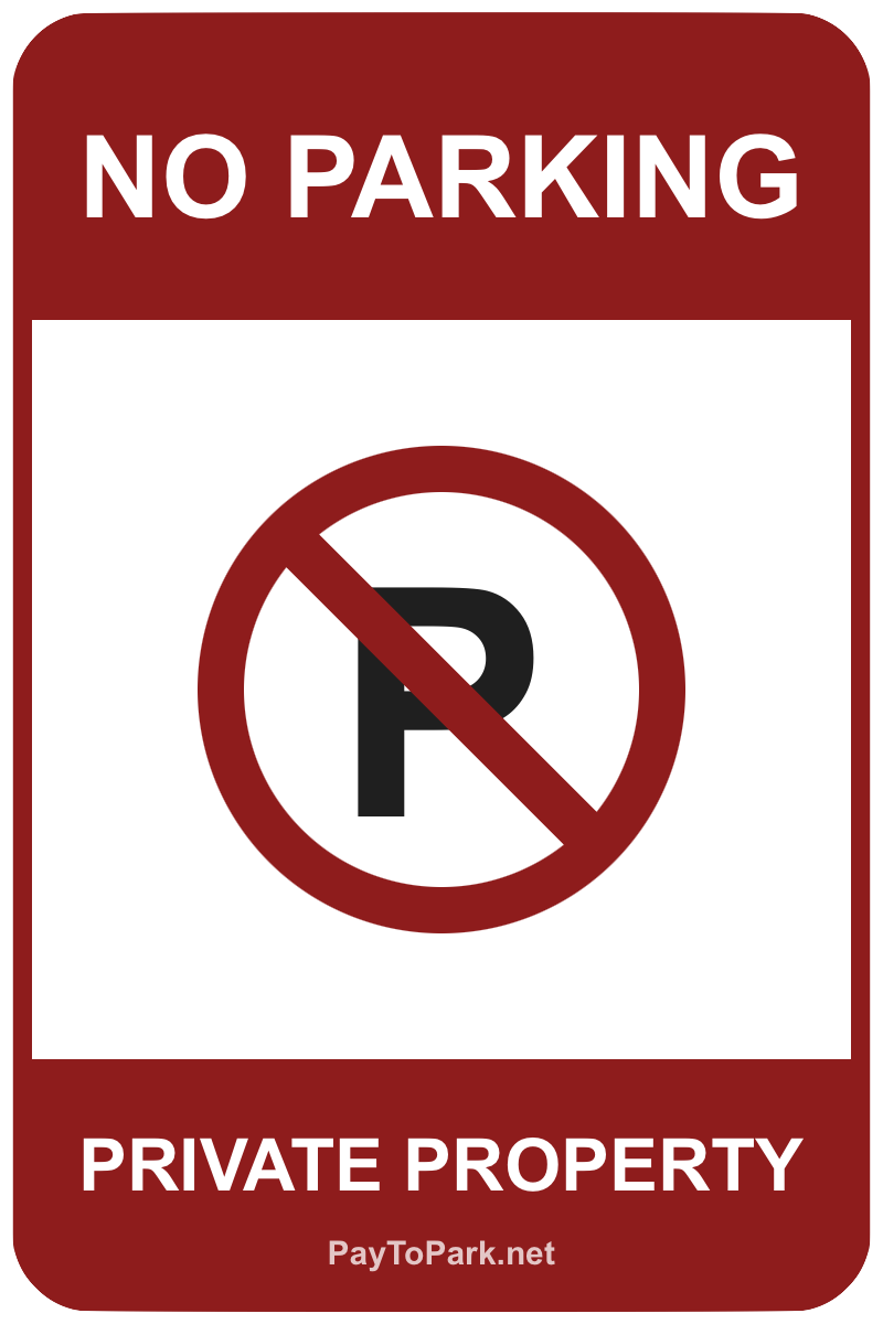 No Parking Sign template – free printable no parking sign maker