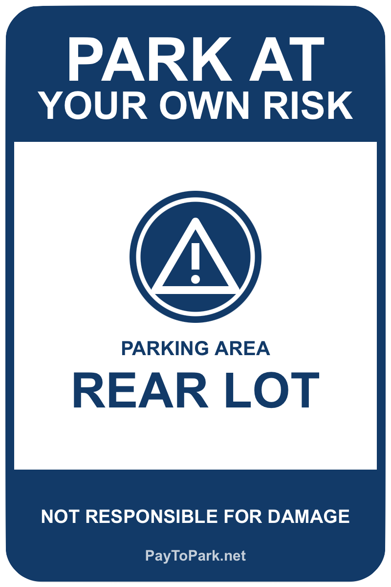 Park at Your Own Risk Sign template – free printable park at your own risk sign maker