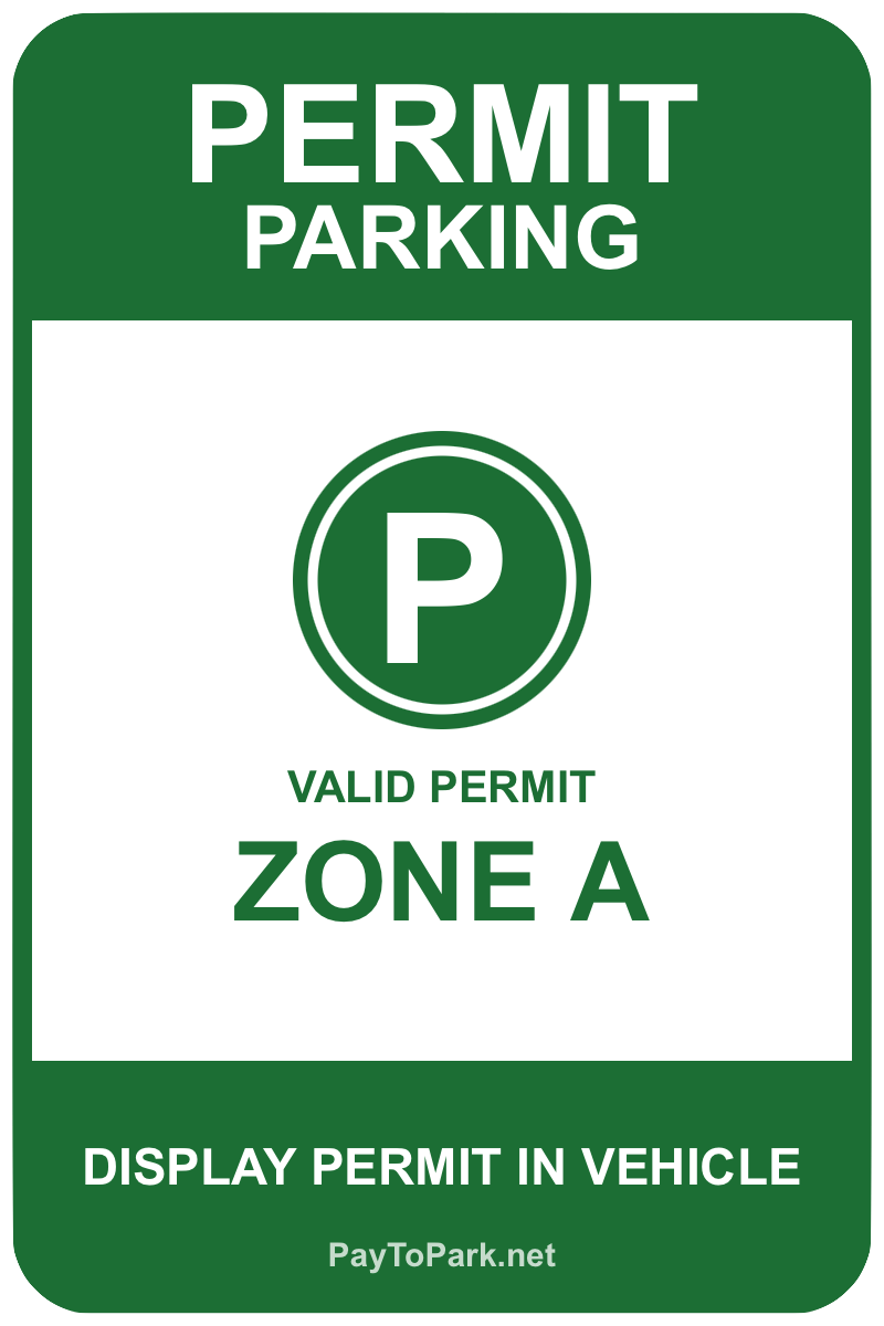 Permit Parking Sign template – free printable permit parking sign maker