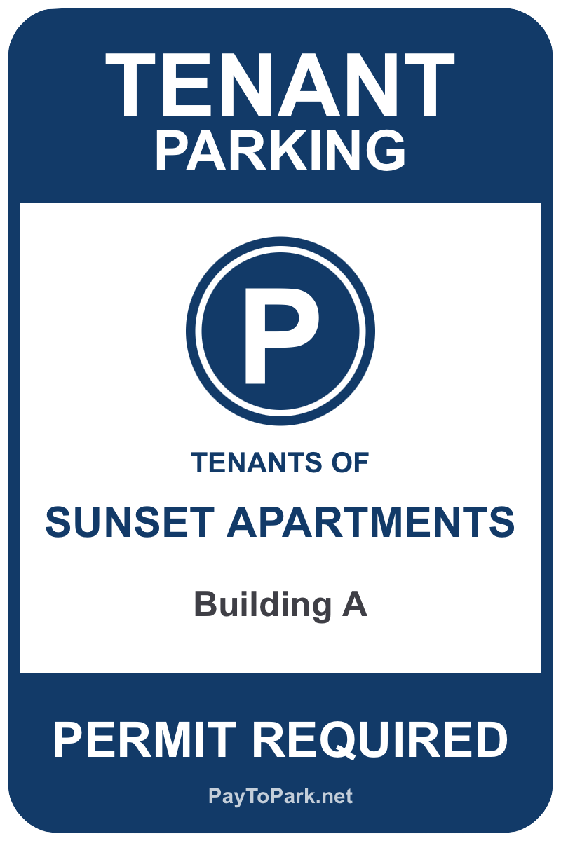 Tenant Parking Sign template – free printable tenant parking sign maker