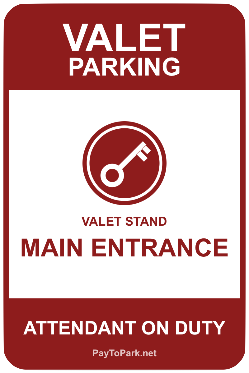 Valet Parking Sign template – free printable valet parking sign maker